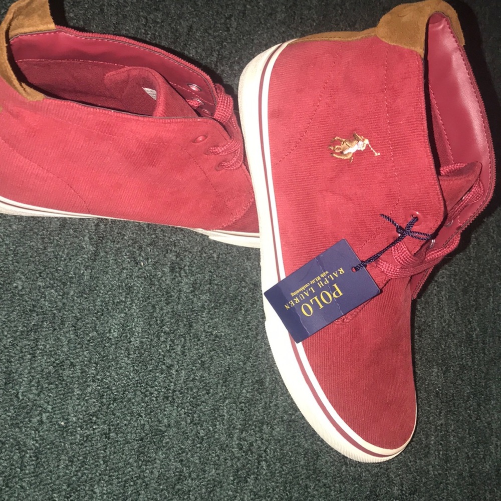 Red polo Ralph Lauren shoes
